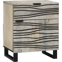 vidaXL Tables de chevet avec tiroir Blanc et Noir
