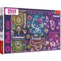 Trefl PUZZLE CUBES 500 Néon HelloKitty 37523
