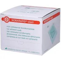 Noba NOBARAPID -steril Compresse en non tissé non adhérante 10 x 10 cm 50 pc(s) Compresses