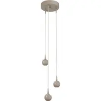 Masterlight Lampe pendante à 3 lampes Talana terra beige Ø 17cm DTW
