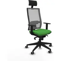 Piqueras Y Crespo Chaise de bureau avec appui-tête Horna 1D066G1 vert