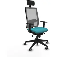 Piqueras Y Crespo Chaise de bureau Horna 1D066G1 turquoise