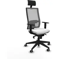 Piqueras Y Crespo Chaise de bureau Horna 1D066G1 Blanc