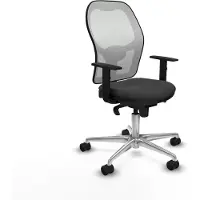 Piqueras Y Crespo Chaise de bureau 1D086N0 gris foncé