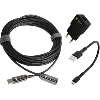 Techly ICOC-U3AMF-HY-100 USB 3.0 Superspeed AOV Verkängerung, St-Bu, 100 Meter