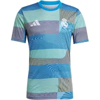 Adidas T-Shirt fonctionnel 'Real Madrid Prematch 2025/2026' azur / gris / vert clair / blanc