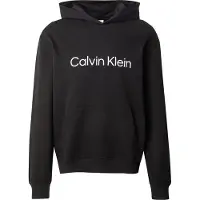 Calvin Klein Sweat-shirt 'Logo' noir / blanc