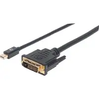 Manhattan Mini-Display / DVI Câble de raccordement [1x Mini port Display mâle - 1x DVI mâle 24+1 pôles] 1.8 m noir