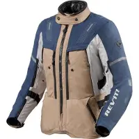 REV'IT! Revit Sand 5 H2O blouson textile moto étanche pour femme, bleu/beige, 46