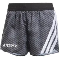 Adidas Terrex Techrock Allover Print Shorts Gris S Femme