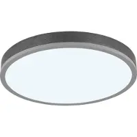 Globo Lampe de plafond à design Doro Ø 45 cm gris argenté