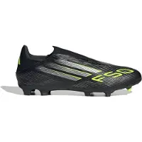 Adidas F50 League, chaussures de football sans lacets, crampons FG/MG, collection Electric Stealth, taille EU 46 2/3