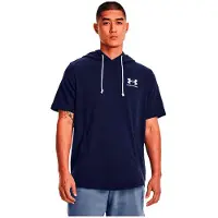 Under Armour Rival Terry Lc Short Sleeve Hoodie Bleu S Homme
