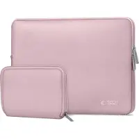 Tech-Protect Neoslim Laptop Sleeve 15-16" with accessory pouch - Pink (16"), Sac pour notebook, Pink