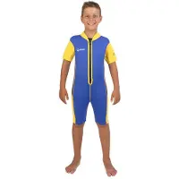 Abysstar Sea Spring 2.5 Mm Junior Short Sleeve Shorty Bleu 10 Years Garçon