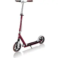 Globber NL 205 Deluxe - Trottinette, 205 mm, ABEC 9, frein à main, hauteur réglable, suspension avant, mécanisme de pliage, rouge