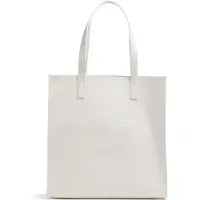 Ted Baker sac shopper sac à épaule Croccon Croc Effect Large Icon Bag Nude écru