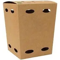 Papstar 87263 Récipient alimentaire jetable Carton, Contenant à usage unique, Marron
