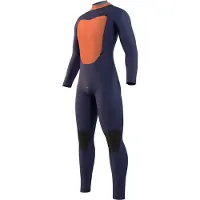 Mystic Star Fullsuit 3/2 Mm Long Sleeve Back Zip Neoprene Suit Gris M Homme