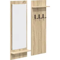 vidaXL Porte-manteau mural avec étagère Chêne sonoma 70 x 10 x 90 cm