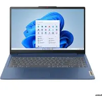Lenovo IdeaPad Slim 3 15AMN8 82XQ - 180°-Scharnierdesign - AMD Ryzen 3 30 / 2.4 GHz - Win 11 Home (15.60", 512 Go, 8 Go, DE, AMD Ryzen 3 30), Ordinateur portable, Bleu