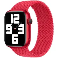 Apple Bracelet Solo tressé pour Watch | 44/45/46/49 mm - Taille 12 - (Product) Red