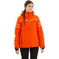 CMP Veste pour femme, fermeture éclair, capuche en grenadine (C827), taille 36