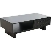 Oviala Table basse rectangulaire L120 cm noir - Octave