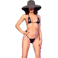 Chilirose Femmes, Bikini, CR 4840, Noir, (M, S)