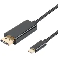 INF Câble adaptateur USB-C vers Displayport (DP) 1,8 m Noir