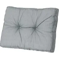 Madison Housse Basic Coussin de dossier 40 x 60 x 12 cm adapté à l'Euro-Palette gris