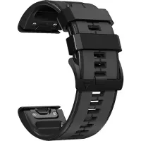 INF Bracelet en silicone 26 mm pour Garmin Fenix 6X/Fenix7X/7X pro, COROS Black