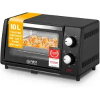 TZS First Austria Mini-four 10 litres | 800 Watt | Jusqu'à 230 degrés, réglage de la température en continu | Minuterie 60 minutes | 2 hauteurs d'enfournement | Porte double vitrage | Mini-four *