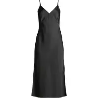 Armani Exchange pour femme. 8NYA59YNZ5Z1200 Robe midi noire (L), Casuel, Polyester, Sans manches / bretelles