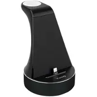 TooQ TQCD02L, Intérieur, USB, 9 V, 3 A, Recharge sans fil, Noir