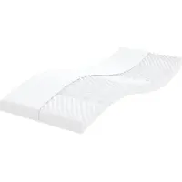 Syfax Matelas en mousse blanc 80x200 cm 7 zones dureté 20 ILD
