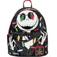 Loungefly Jack Skelington Mini-sac à dos avec lumières Denavity dans l'obscurité Noir Noir One Size