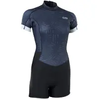 iON Amaze 2.5 Mm Woman Short Sleeve Back Zip Shorty Bleu M Femme