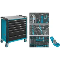 Hazet Chariot d'atelier équipé 179NXL-7/265, 265 pièces, | 4000896215201