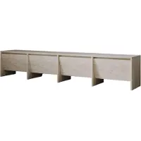 Skye Decor , support TV de haute qualité, en travertin, 180 x 40 x 35 cm. Fabriqué en panneaux de particules mélaminés de 18 mm d'épaisseur. Style moderne et élégant pour votre intérieur.