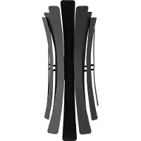 Opviq , applique murale moderne en métal, noire, 17 x 16 x 48 cm | 2 douilles E14, max. 40 W | IP20, idéale pour les intérieurs élégants | Design élégant et abstrait.