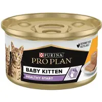 Purina Pro Plan Baby Kitten Mousse Chicken Cat Snack 85g 24 Units Doré