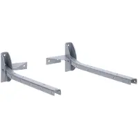 Sauvic Folding Wall Clothesline Argenté