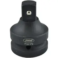 JBM Clé à chocs 1 pouce x 3/4 pouces, noire Noire, taille unique