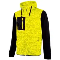 U Power Rainbow Full Zip Sweatshirt Jaune 2XL Homme
