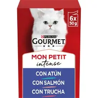 Purina Gourmet Mon Petit Intense Fishs Wet Cat Food 8x6x50g Clair
