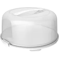 Rotho Cloche à gâteau, Boîte à gâteau, Blanc