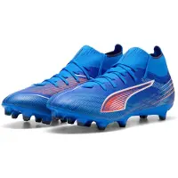 Puma Chaussure de foot 'Ultra 6 Match' bleu / rouge orangé / blanc cassé
