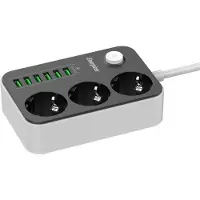 Energizer Steckdosenleiste mit EPB2500W00EU Schalter (3x, 2 m)