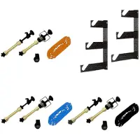 Walimex 3 Fold Assembling Set Of 3 Studio Background Noir,Gris